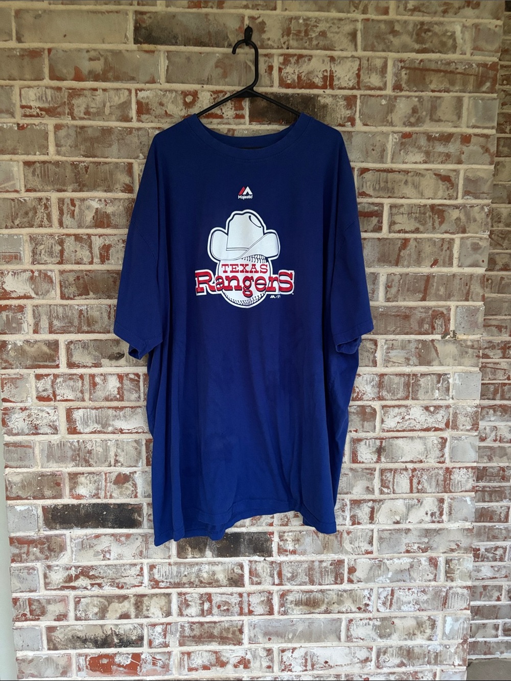 Majestic Royal Blue Texas Rangers Graphic Short Sleeve Tee
